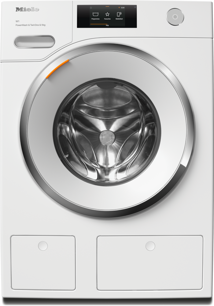 20000185681.png 9kg Front-Load Washing Machine, 1600 rpm, Auto Detergent Dosing, Steam & WiFi, White - Image 1