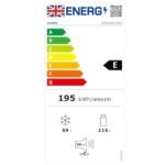 COMFEE' Freestanding Fridge Freezer 174 Litre RCB169WH2(E) Low Frost Fridge with Reversible Door Hinge - Energy Saving LED lights & Adjustable thermostat – Low Noise- White - Image 3