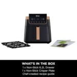 Ninja Air Fryer MAX PRO, 6.2L, Uses No Oil, Large Square Single Drawer, Roast, Bake, Air Fry - Image 3