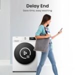 Freestanding Front Load Washing Machine – 10kg, 1400 RPM, Inverter Motor, Quick Wash, Steam Wash, White, Energy Class A - Image 5