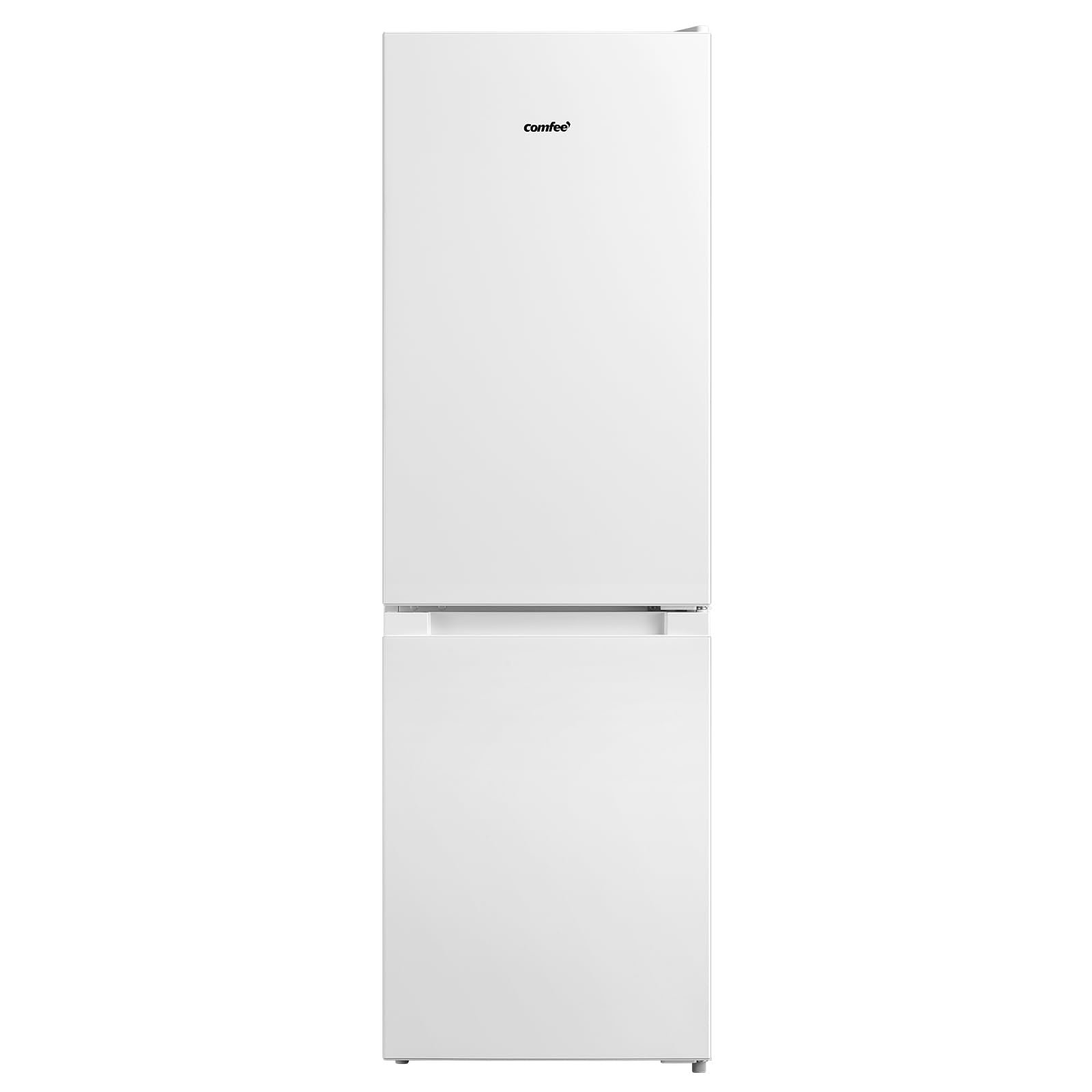 418r01L7AEL.jpg COMFEE' Freestanding Fridge Freezer 174 Litre RCB169WH2(E) Low Frost Fridge with Reversible Door Hinge - Energy Saving LED lights & Adjustable thermostat – Low Noise- White - Image 1