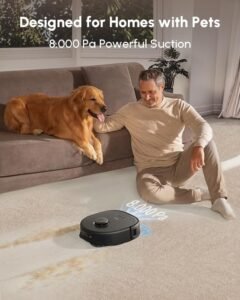 X10 Pro Omni Robot Vacuum & Mop, All-in-One Station, 8000Pa Suction, Dual Mops, AI Obstacle Avoidance, Auto Wash/Dry/Empty/Refill - Image 5