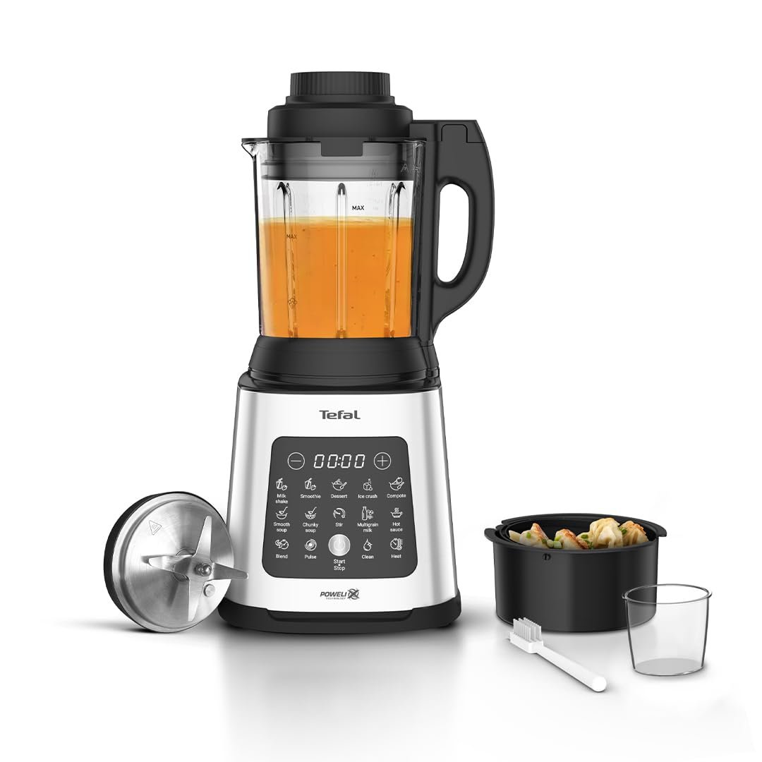 514NktAkoQL.jpg Tefal Blender & Soup Maker Perfectmix Cook, 2L, 10 Auto Programs, Smoothie Maker, Removable Blades - Image 1