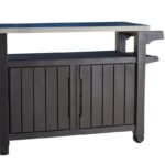 Keter Unity XL BBQ Side Table, Dimensions 134 x 51.7 x 89.6 cm, Grey, Weatherproof