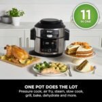 Ninja Foodi 11-in-1 SmartLid Multi-Cooker, 6L, Electric Pressure Cooker & Air Fryer, Layer Mains & Sides with Reversible Rack - Image 4