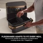 Ninja Foodi FlexDrawer Air Fryer, Dual Zone with Removable Divider, Large 10.4L Drawer, 7-in-1 - Image 2