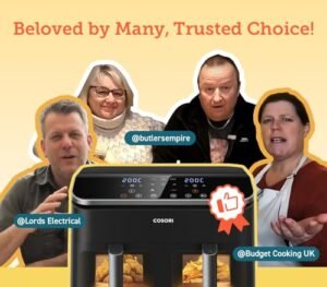 COSORI Dual Air Fryer, 8.5L Family Size, 8-In-1, Air Fry, Roast, Bake, Reheat, Dehydrate, Grill - Image 3