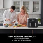 Ninja Foodi Dual Zone Digital Air Fryer, 2 Drawers, 7.6L, 6-in-1, Uses No Oil, Air Fry, Max Crisp, Roast - Image 3