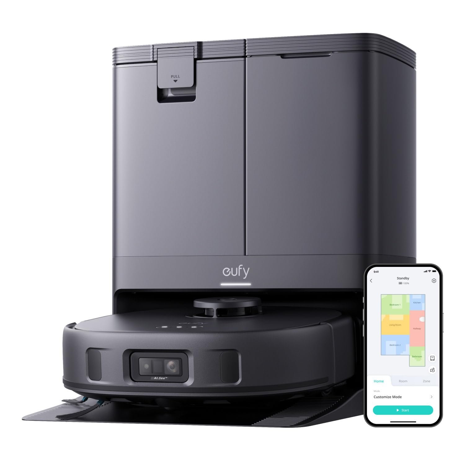 612vDNxMmtL_0d9cc3d5-7216-4ed3-b087-de2c3213ba5c.jpg X10 Pro Omni Robot Vacuum & Mop, All-in-One Station, 8000Pa Suction, Dual Mops, AI Obstacle Avoidance, Auto Wash/Dry/Empty/Refill - Image 1