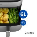 Philips Air Fryer 5000 Series Dual Basket with Steam – 9L Capacity, RapidAir Plus Technology - Image 5