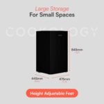 Cookology UCFZ60 Freestanding Under Counter Freezer in Black - 60 Litre Capacity - Image 5
