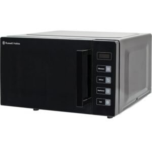 Russell Hobbs RHEM2301B 23L Easi Flatbed Digital 800w Solo Microwave, Freestanding, Black - Image 3