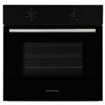 Russell Hobbs 70L, 60cm Wide, Single Electric Built-in Fan Oven and Grill in Black, 5 Oven Functions
