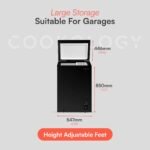 Cookology CCFZ99BK Freestanding Chest Freezer in Black - 99 Litre Capacity - For Kitchens - Image 5