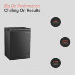 Cookology CCFZ142BK Freestanding Chest Freezer in Black - 142 Litre Capacity - Image 4