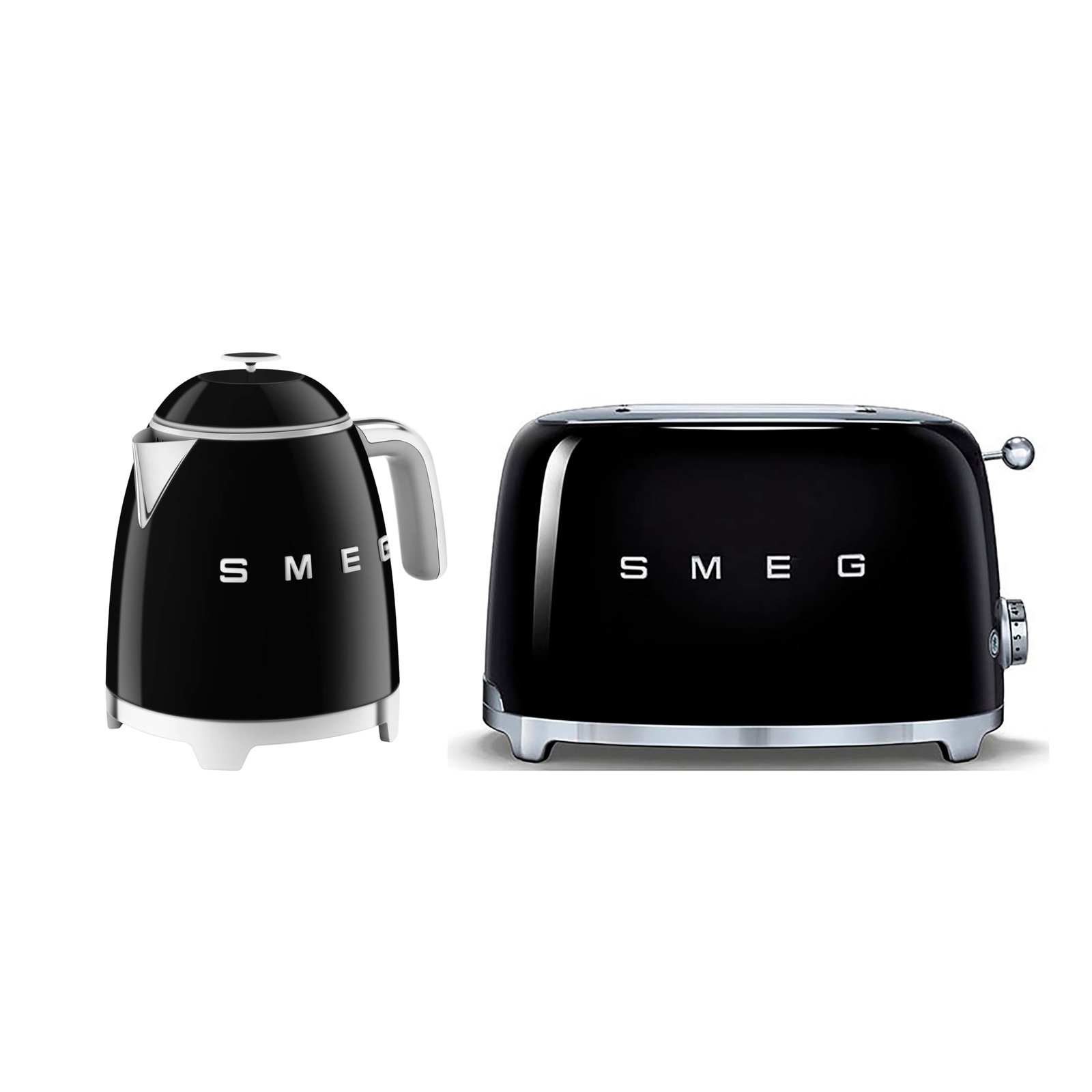 61t-mZmsH4L-1.jpg Smeg 50’s Style Retro Range Breakfast Set, 0.8L 1400W Mini Kettle and Multi-Functional - Image 1