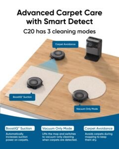 eufy Omni C20, Robot Vacuum Cleaner with Mop, All-in-One Station,7,000 Pa Powerful Suction, Ultra-Slim - Image 2