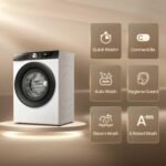 Freestanding Front Load Washing Machine – 9kg, 1400 RPM, WiFi Connected, Quick & Steam Wash, White, Energy Class A - Image 5