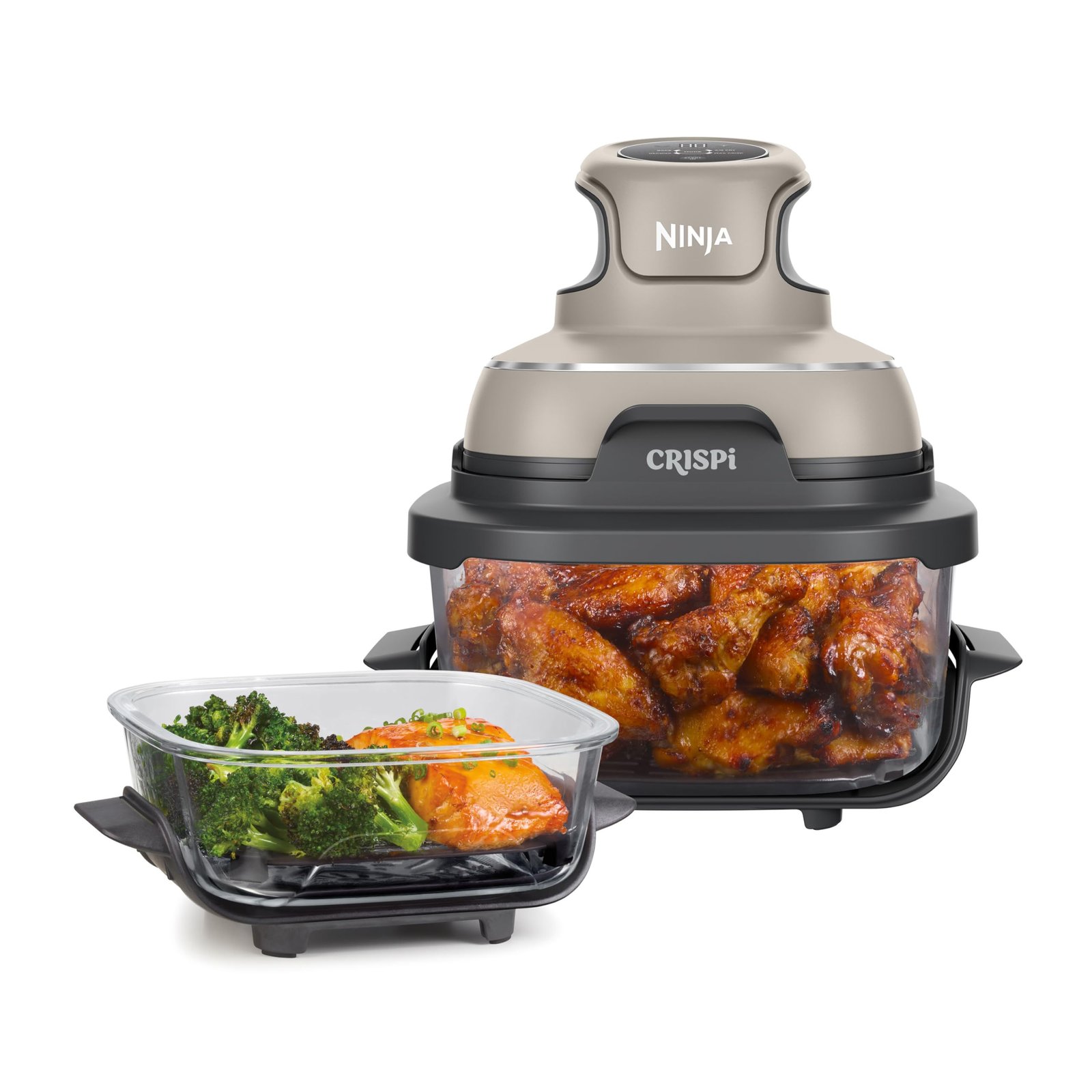 71DzEpwNrkL-1.jpg Ninja CRISPi Portable Air Fryer, 3.8L, 4-in-1: Air Fry, Roast, Keep Warm, Recrisp, Space Saving Compact Design - Image 1