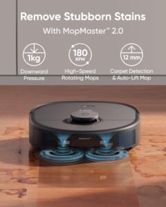 eufy X10 Pro Omni Robot Vacuum Cleaner with Dual Mop, All-in-One Station, 8,000Pa Powerful Suction - Image 4