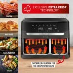 Tefal Easy Fry Dual Zone Digital Air Fryer, 2 Drawers, 8.3L, 8in1, Air Fry, Extra Crisp, Roast, Bake - Image 3