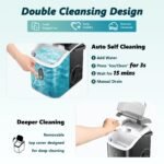 EUHOMY Nugget Ice Maker, Chewable Pellet Ice Machine with Handle, Ready in 6 Mins, 15.5kg/24H - Image 4