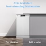COMFEE' Freestanding Dishwasher CDWEF1034BW-UK 45cm Width, Slimline Dishwasher with 10 place settings - Image 5