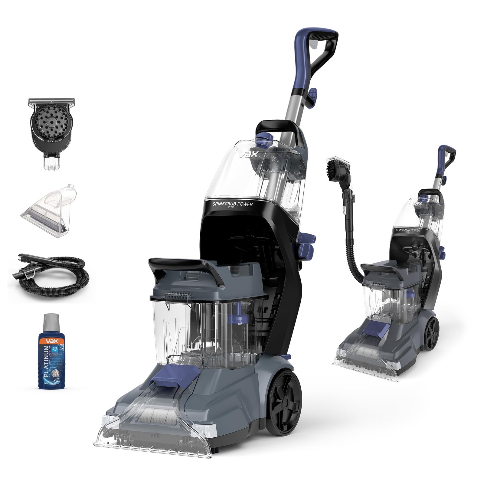 71qCuAKwhiL-1.jpg Vax SpinScrub Power Plus Carpet Cleaner Machine, Rug, Upholstery, Car, Stair Upright Shampooer Washer - Image 1