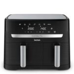 Tefal Easy Fry Dual Zone Digital Air Fryer, 2 Drawers, 8.3L, 8in1, Air Fry, Extra Crisp, Roast, Bake, Reheat