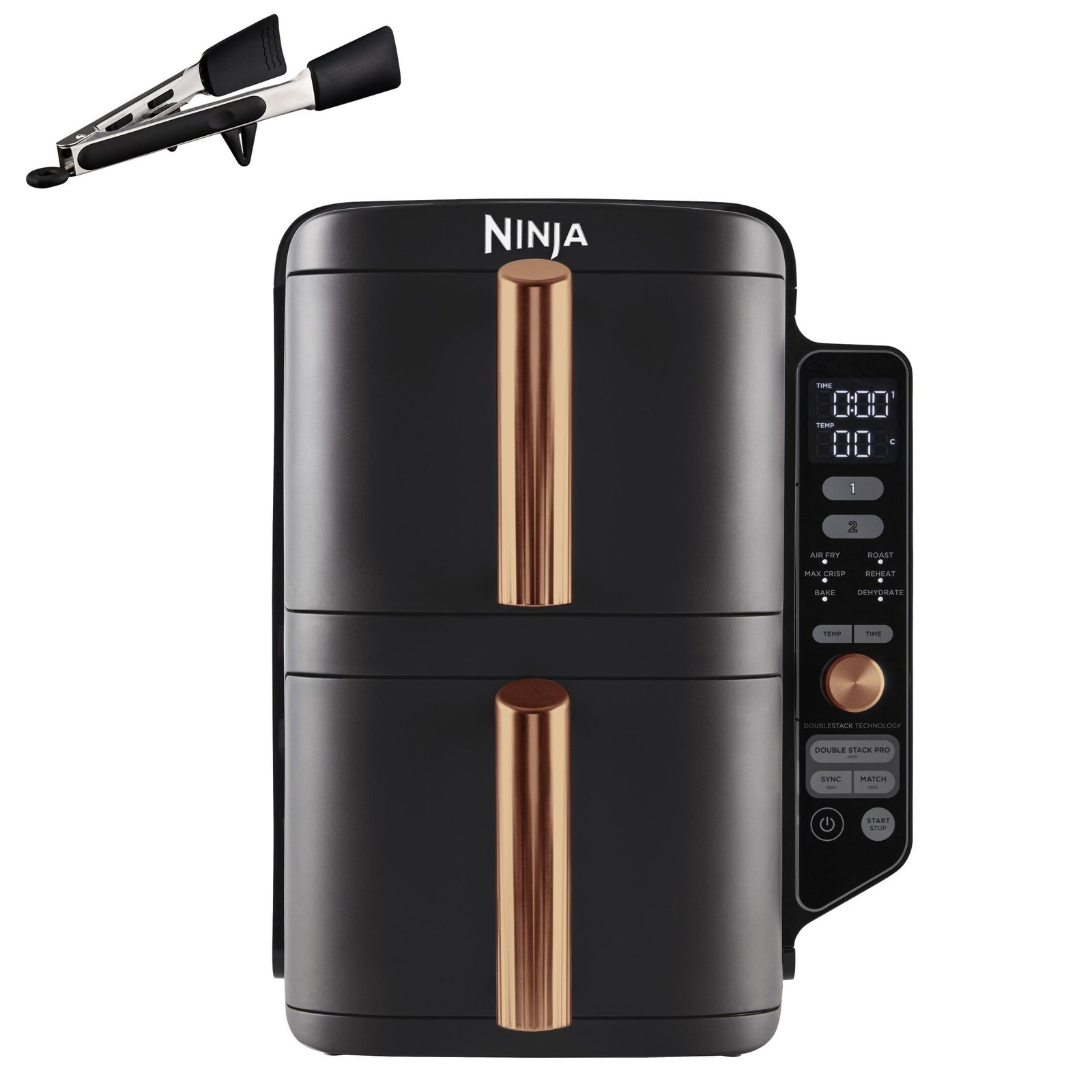 71vBhp8y_sL.jpg Ninja Double Stack XL Air Fryer, Vertical Dual Drawer Air Fryer with 4 cooking levels, 2 Drawers & 2 Racks - Image 1