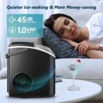 EUHOMY Nugget Ice Maker, Chewable Pellet Ice Machine with Handle, Ready in 6 Mins, 15.5kg/24H - Image 2