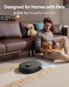 eufy X10 Pro Omni Robot Vacuum Cleaner with Dual Mop, All-in-One Station, 8,000Pa Powerful Suction - Image 5