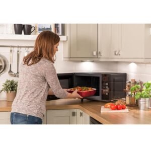 Russell Hobbs RHEM2301B 23L Easi Flatbed Digital 800w Solo Microwave, Freestanding, Black - Image 5