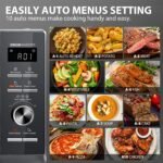 TOSHIBA 26L Air Fry Auto Menu Combo 6-in-1 900W Microwave Oven With Steamer in Morandi Grey - Image 5