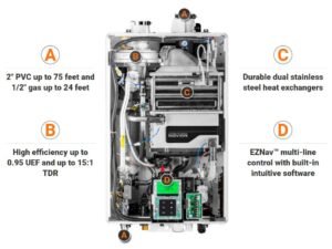 NPE-210A2 - Condensing Tankless Water Heater - 180,000 BTU - Image 4