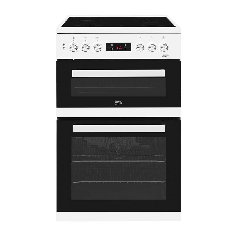 Beko Freestanding 60cm Double Oven Electric Cooker KDC653W