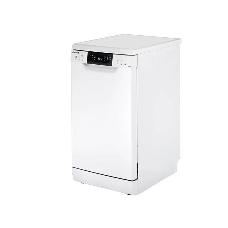 Teknix TFD455W, 9pl Slimline Freestanding Dishwasher, White